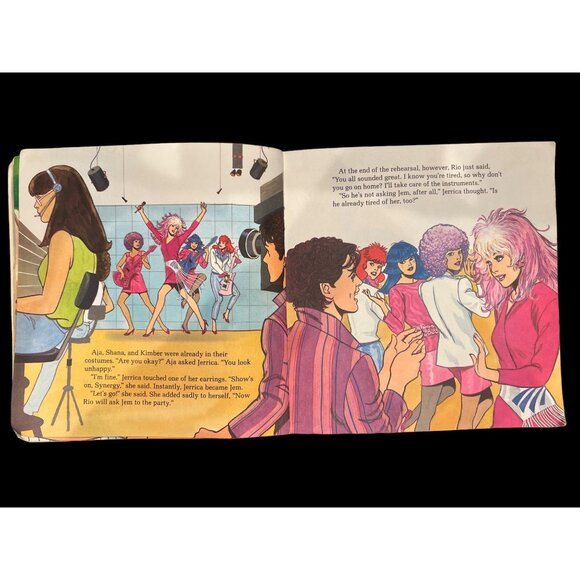 Jem And The Holograms Surprise At Starlight Mansion Book, Golden Book 80s Tweens - Picture 5 of 5